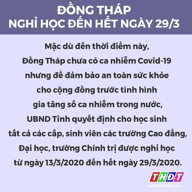 Cập nhật: Những tỉnh, thành phố cho học sinh tiếp tục nghỉ học để phòng dịch COVID-19 ảnh 2