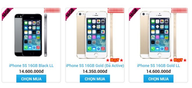 iPhone 5S xách tay giảm giá sau Tết - ảnh 1