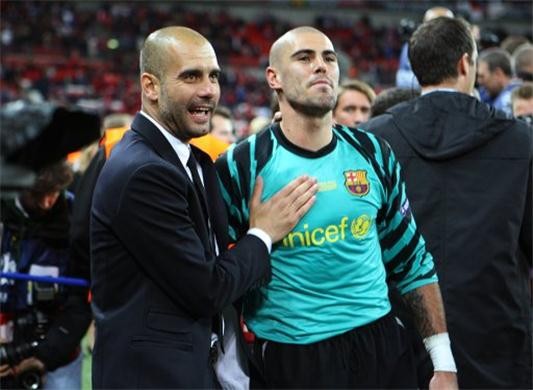 Pep Guardiola dọn chỗ đón trò cũ Valdes về Bayern - ảnh 1