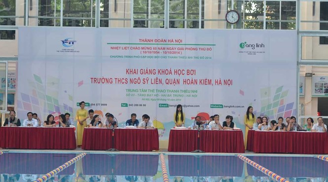 Dạy bơi cho học sinh ở Thủ đô - ảnh 12