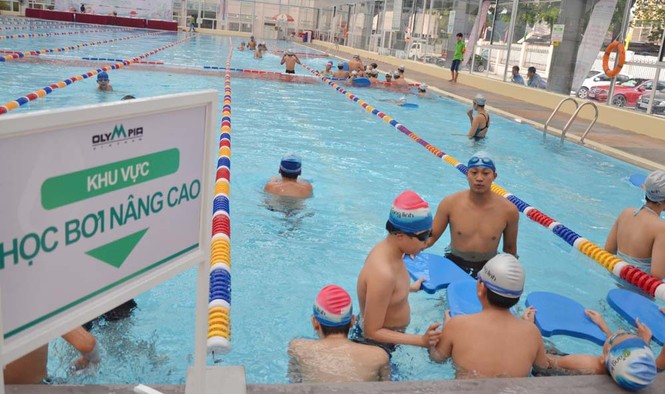 Dạy bơi cho học sinh ở Thủ đô - ảnh 9