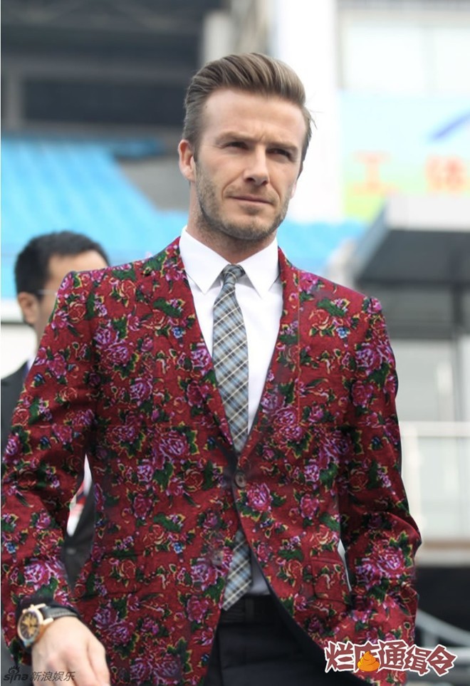 Gia đình Beckham bị chế mặc thời trang 'chăn con công' - ảnh 1