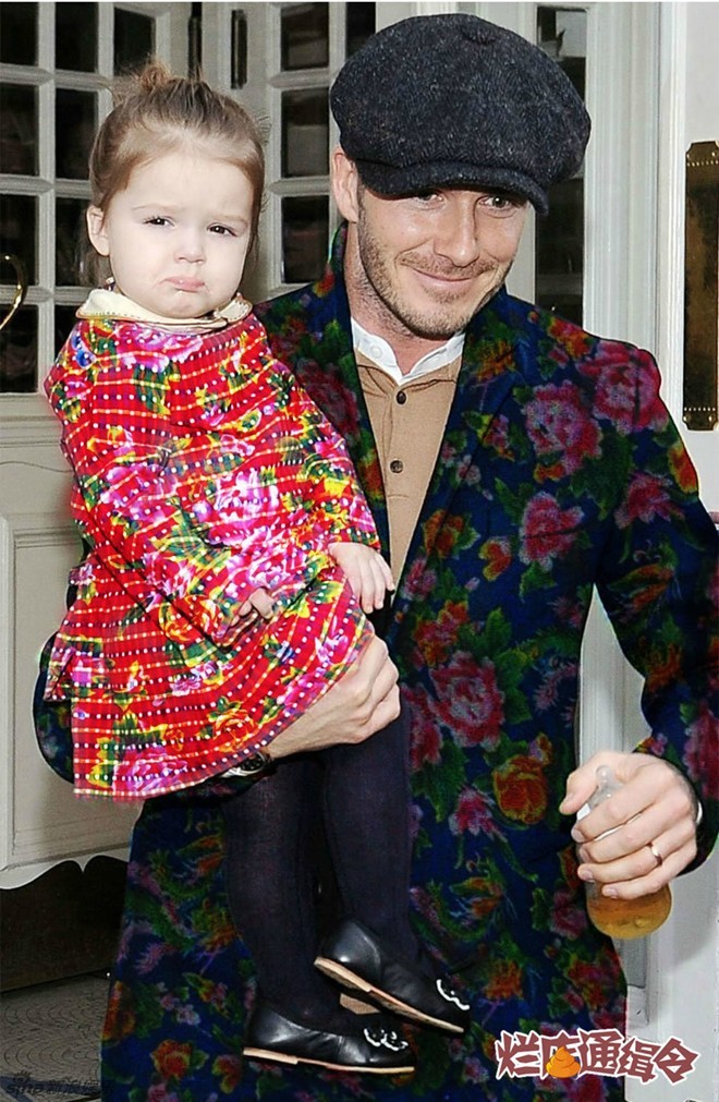 Gia đình Beckham bị chế mặc thời trang 'chăn con công' - ảnh 5