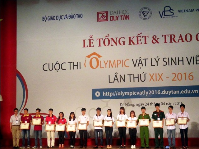 ĐH Sư phạm Hà Nội giành giải đặc biệt Olympic Vật lí toàn quốc - ảnh 1