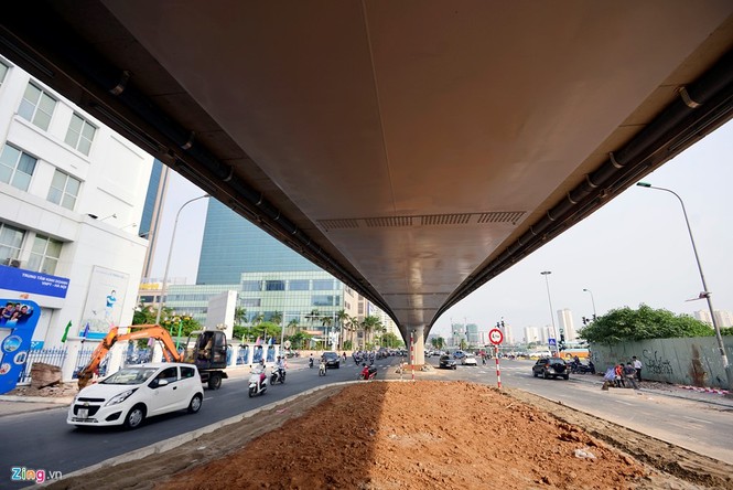 Cầu vượt thép thứ 8 của Hà Nội trước ngày thông xe - ảnh 2