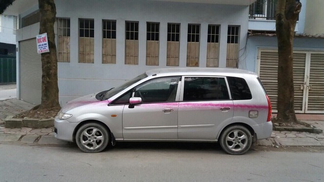 Hàng loạt xe hơi bị phun sơn - ảnh 3