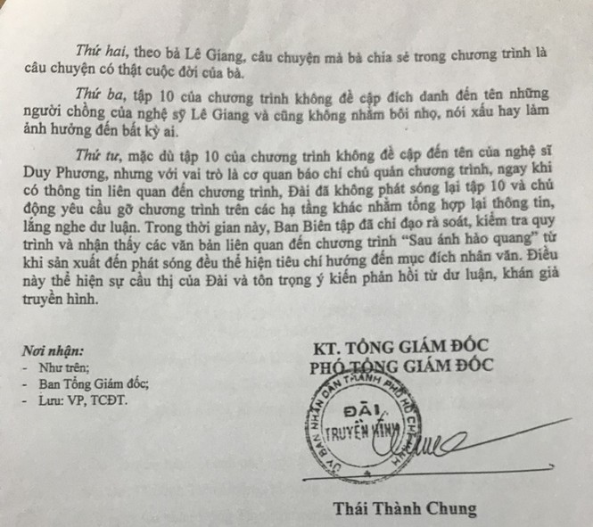 Đài HTV chính thức lên tiếng khi NS Duy Phương kiện 'Sau ánh hào quang' - ảnh 2