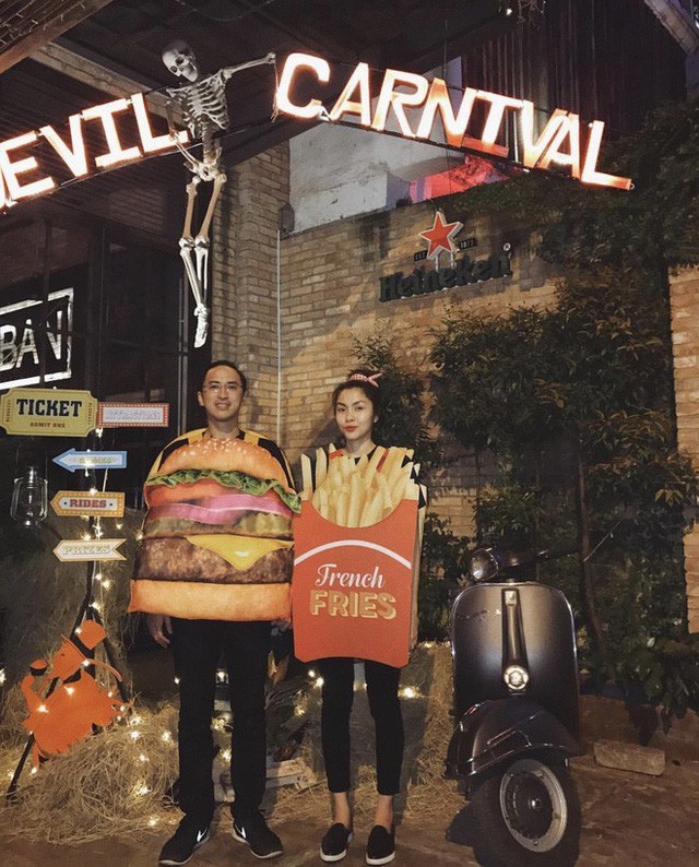 Vợ chồng Hà Tăng 'biến hoá' bất ngờ dịp Halloween - ảnh 3