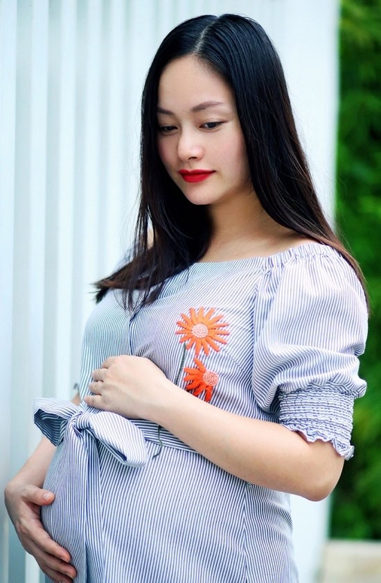 Lan Phương đẹp rạng rỡ, viên mãn ở cuối thai kỳ - ảnh 3