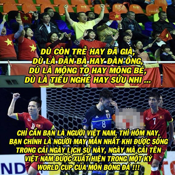 Fan chế ảnh so sánh thành tích của futsal và bóng đá nam VN - ảnh 3