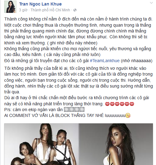 Sau scandal bĩu môi, Lan Khuê nhắc thí sinh hay “đá xéo” Phạm Hương - ảnh 1