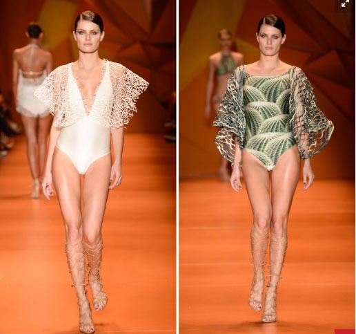 Siêu mẫu gây sốc khi diện bikini làm váy cưới - ảnh 2