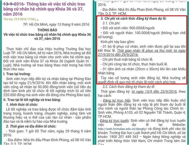 Đại học Luật TPHCM hủy lễ tốt nghiệp dự kiến gây “bão” - ảnh 2