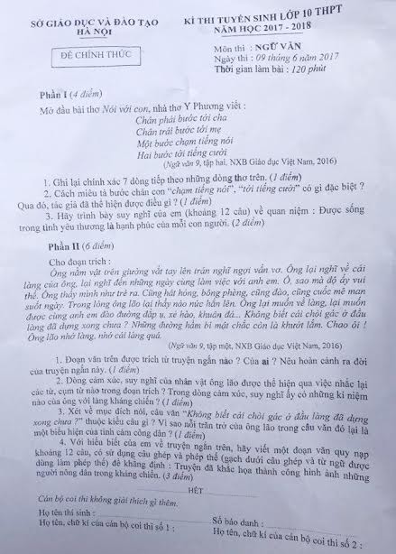 giải đề văn 10 - ảnh 1