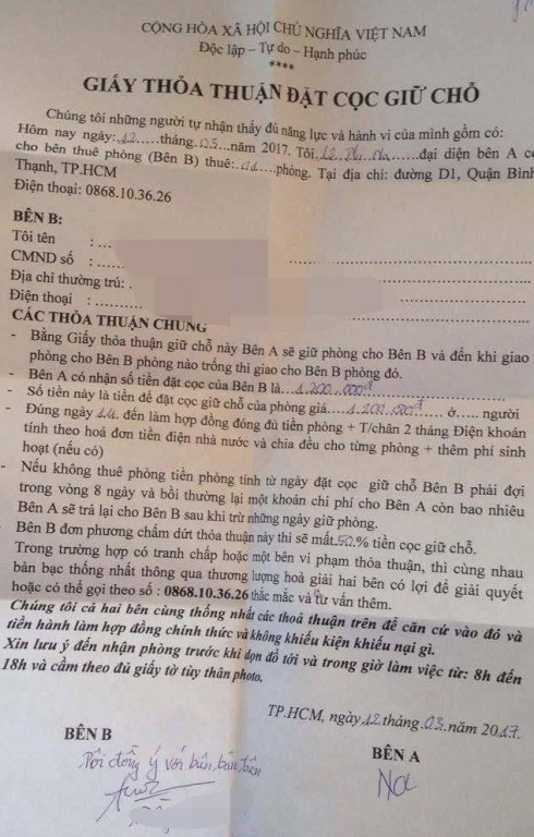 Nhiều sinh viên dính chiêu lừa của chủ nhà trọ “ma mãnh” - ảnh 2
