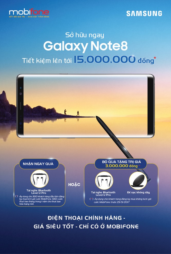 Đặt mua Galaxy Note 8 tại MobiFone, nhận quà hấp dẫn - ảnh 1