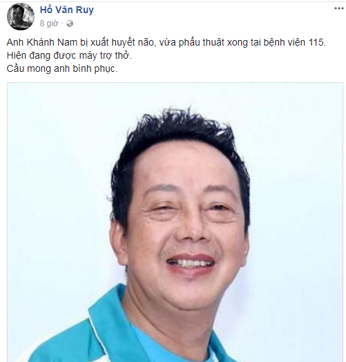 Giới nghệ sĩ đồng loạt cầu nguyện cho danh hài Khánh Nam - ảnh 5
