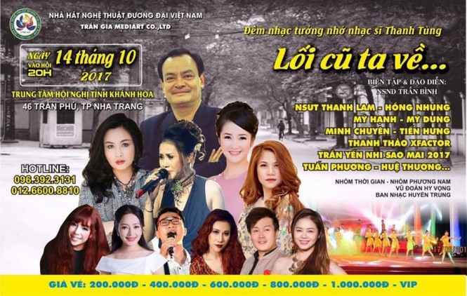 Đêm nhạc tri ân cố nhạc sĩ Thanh Tùng - “Lối cũ ta về” - ảnh 1