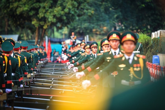 Nghi lễ bắn 21 phát đại bác chào mừng Tổng Bí thư, Chủ tịch Trung Quốc - ảnh 2
