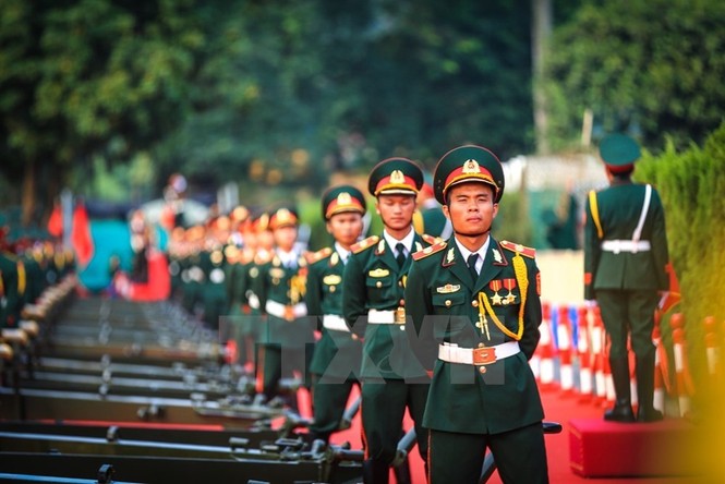 Nghi lễ bắn 21 phát đại bác chào mừng Tổng Bí thư, Chủ tịch Trung Quốc - ảnh 6