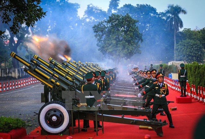 Nghi lễ bắn 21 phát đại bác chào mừng Tổng Bí thư, Chủ tịch Trung Quốc - ảnh 7