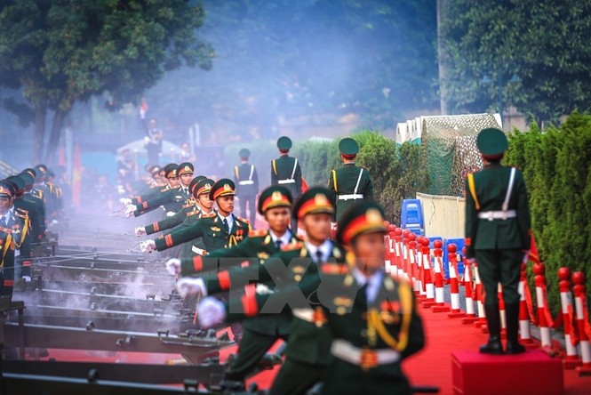 Nghi lễ bắn 21 phát đại bác chào mừng Tổng Bí thư, Chủ tịch Trung Quốc - ảnh 8