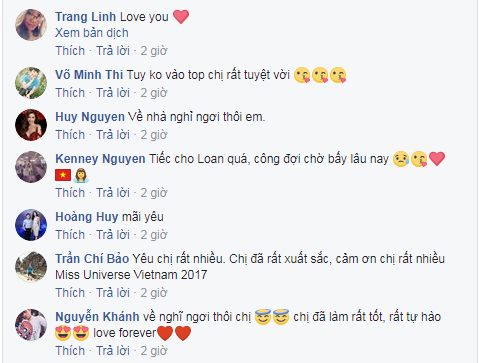 Người hâm mộ động viên, chia sẻ với những cố gắng của Nguyễn Thị Loan tại Miss Universe - ảnh 3