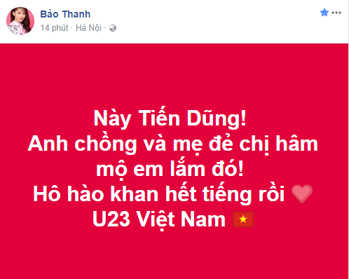 Sao Việt chúc mừng chiến thắng của U23 Việt Nam - ảnh 2