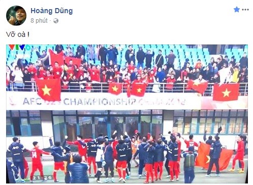 Sao Việt chúc mừng chiến thắng của U23 Việt Nam - ảnh 1