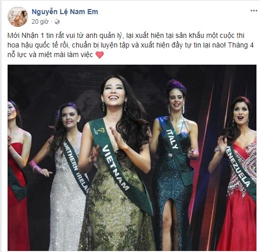 Sau scandal với Trường Giang, Nam Em thi hoa hậu quốc tế? - ảnh 1
