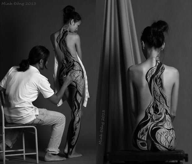 Những hot girl làm mẫu body painting đình đám nhất hiện nay - ảnh 4