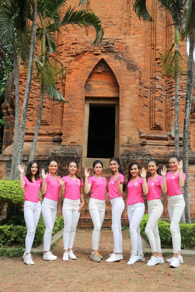 Thí sinh HHVN hào hứng khám phá Tháp Đôi Bình Định - ảnh 2