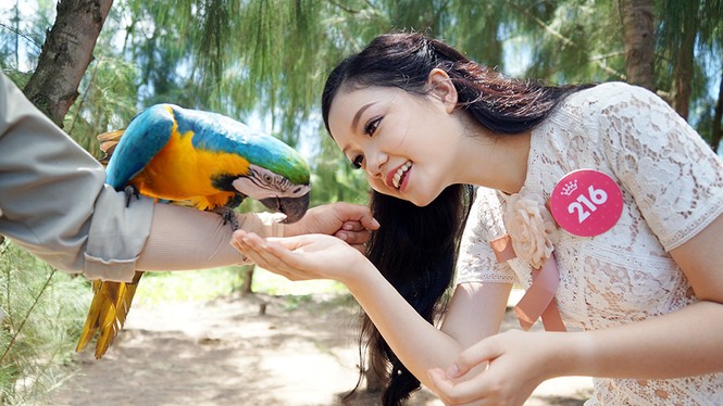 Người đẹp HHVN thử cảm giác mạnh với thú cưng 'khủng' - ảnh 10
