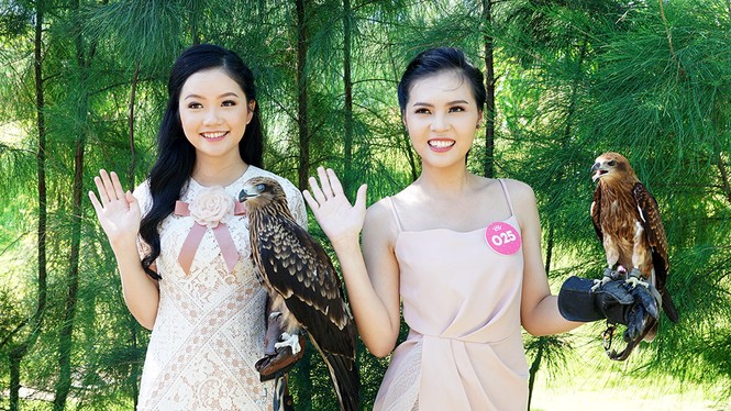 Người đẹp HHVN thử cảm giác mạnh với thú cưng 'khủng' - ảnh 5