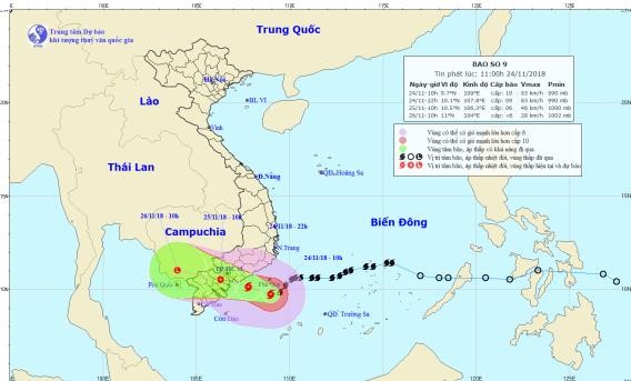 Tin mới nhất về cơn bão số 9 - ảnh 1