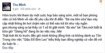 Thu Minh phản pháo khi nghi ‘đá xéo’ Mỹ Tâm ‘chảnh chọe’ - ảnh 1