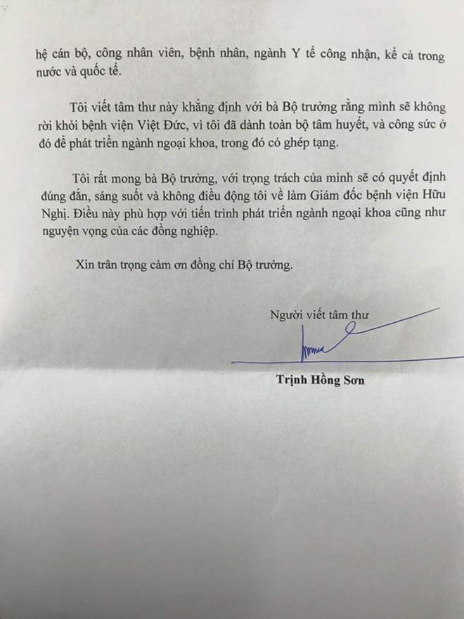 Bộ Y tế phản hồi