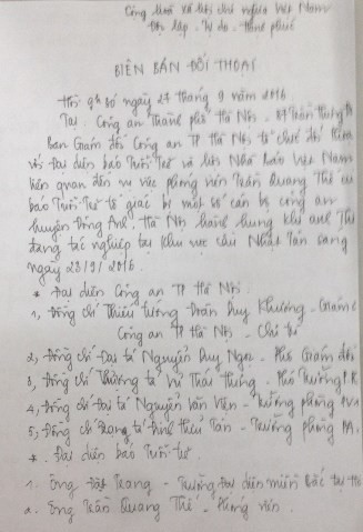 Sự thực về “cái gạt tay” trong biên bản của Công an Hà Nội - ảnh 1