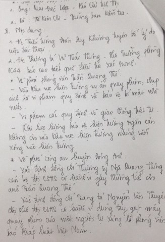 Sự thực về “cái gạt tay” trong biên bản của Công an Hà Nội - ảnh 2