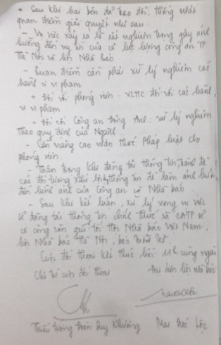 Sự thực về “cái gạt tay” trong biên bản của Công an Hà Nội - ảnh 5