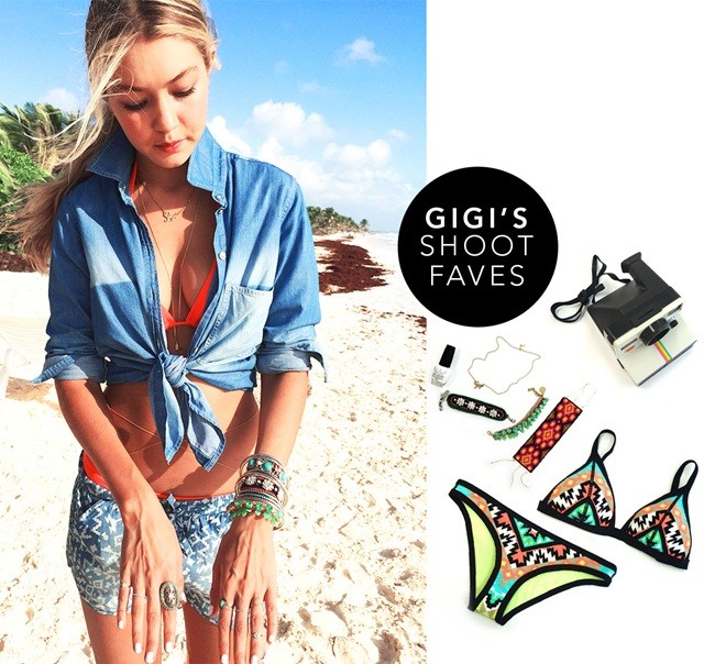 Gigi Hadid ‘thiêu đốt’ ánh nhìn với bikini giữa biển xanh - ảnh 12