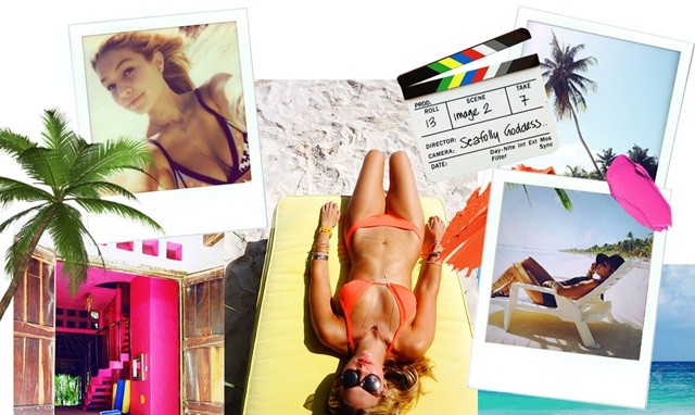 Gigi Hadid ‘thiêu đốt’ ánh nhìn với bikini giữa biển xanh - ảnh 13