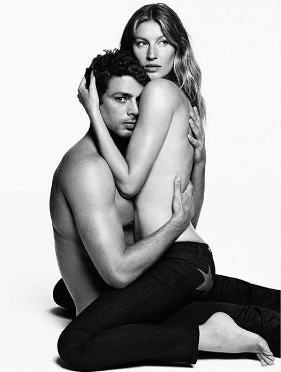 Gisele Bundchen táo bạo bán nude tình tứ bên trai lạ - ảnh 2