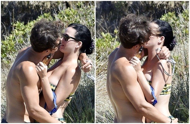 'Cướp biển' Orlando Bloom và bạn gái Katy Perry mặn nồng trên biển - ảnh 5