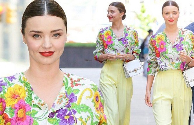 Miranda Kerr đẹp như đóa hoa rạng ngời giữa phố - ảnh 1