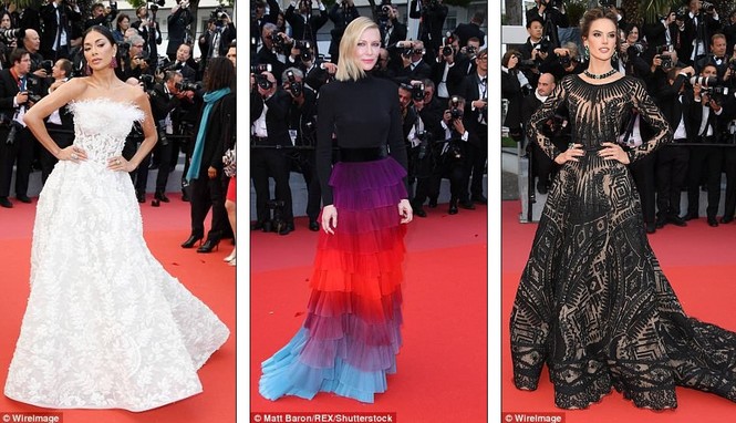Dàn người đẹp lộng lẫy khoe lưng trần, chân dài tại Cannes ngày 7 - ảnh 2
