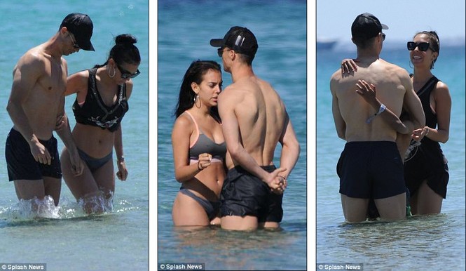 Cristiano Ronaldo và bạn gái Georgina ngọt ngào ở biển - ảnh 7