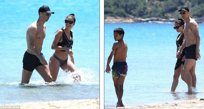 Cristiano Ronaldo và bạn gái Georgina ngọt ngào ở biển - ảnh 10