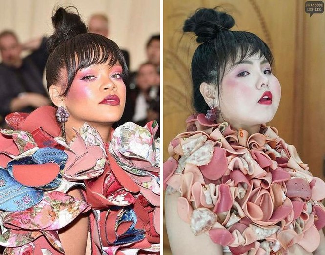 Phản ứng bất ngờ của Phạm Băng Băng với váy cosplay làm từ rau diếp - ảnh 14