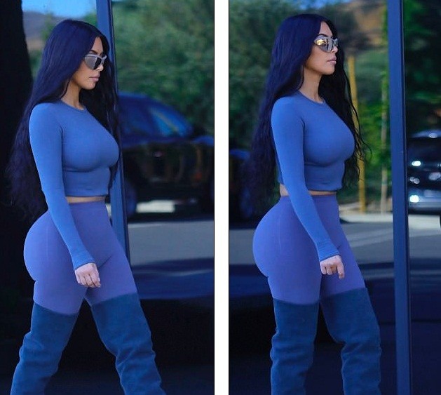 Loạt trang phục bó sát khiến Kim Kardashian như quả bóng căng phồng - ảnh 7